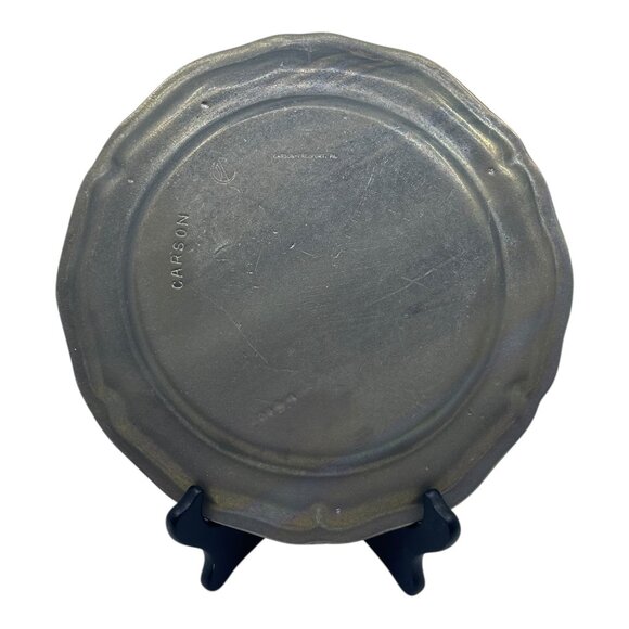 Vintage Cracker Barrel Golf Outing Carson Pewter Plate Home Decoration 10" USA - Picture 2 of 9